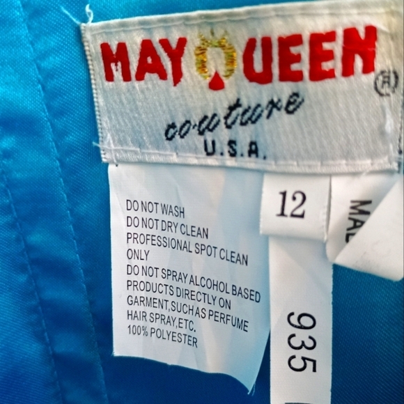 May Queen Prom&Party Peacock Dress Size 12 - Picture 4 of 13